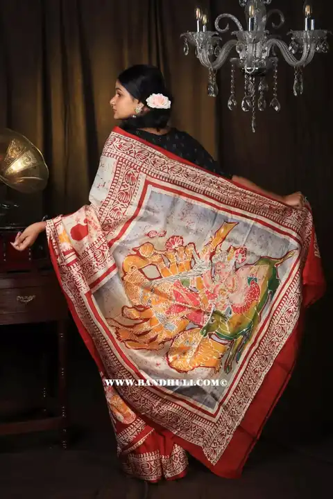 Murshidabad silk Handwax batick  uploaded by Patralekha Textile on 6/27/2023