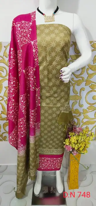 Ktan steple silk printed suit set  uploaded by Peehu handloom  on 6/27/2023