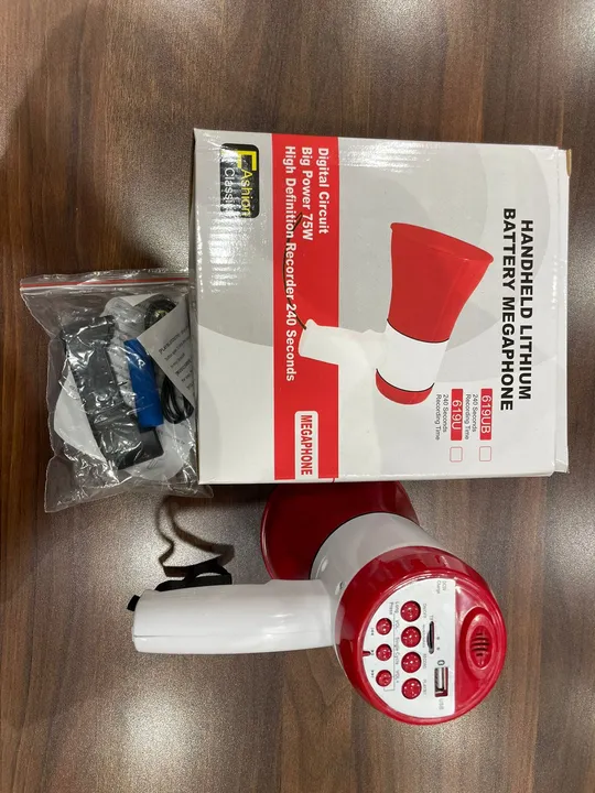 Post image I want 10 pieces of Handheld Megaphone at a total order value of 2000. I am looking for Announcement speaker . Please send me price if you have this available.
