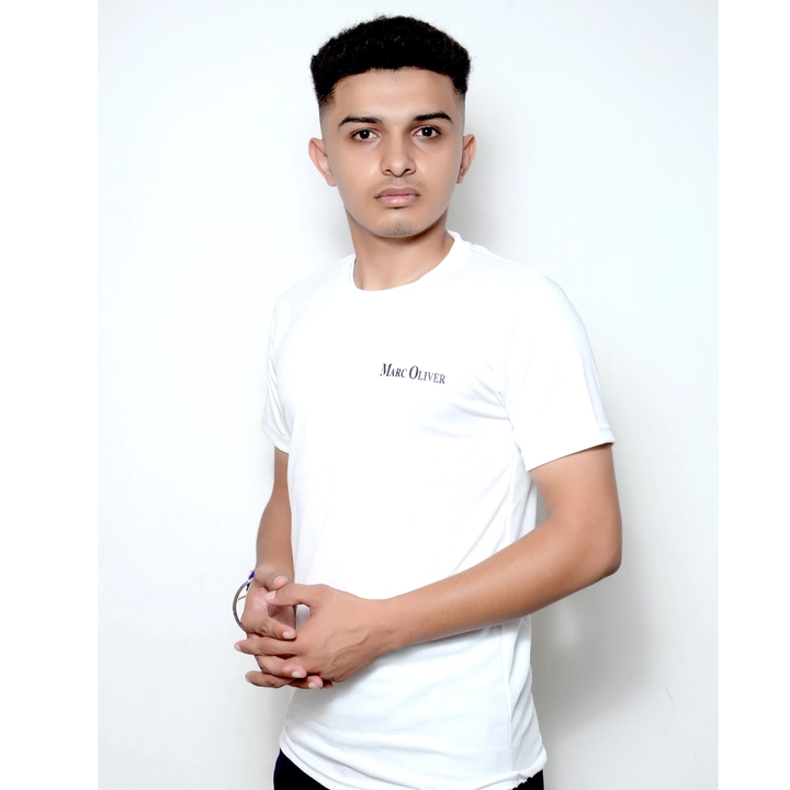 marc oliver  men round neck white colour t shirt uploaded by PR ENTERPRISES on 6/27/2023