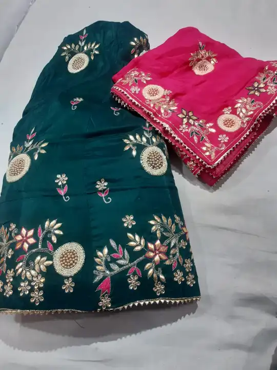 Today sale 
Beautiful Lahenghas*

For This Wedding Season

Designer product

Pure Uppda silk langha  uploaded by Gotapatti manufacturer on 6/28/2023