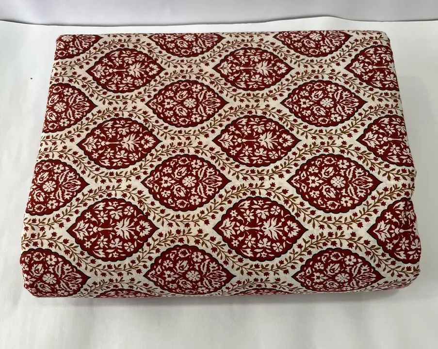 Bagru Hand block printed pure cotton running fabric uploaded by The print house  on 6/28/2023