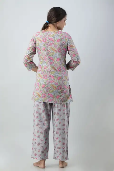 Bagru Hand block printed pure cotton night suit  uploaded by The print house  on 6/28/2023