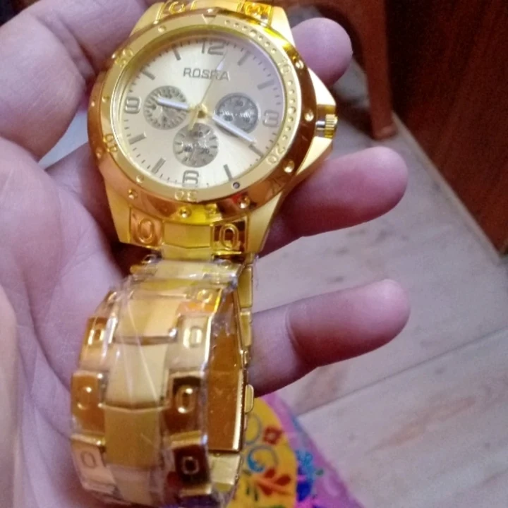 Golden Stylish Men Analog Watches uploaded by Grow Mall on 6/28/2023