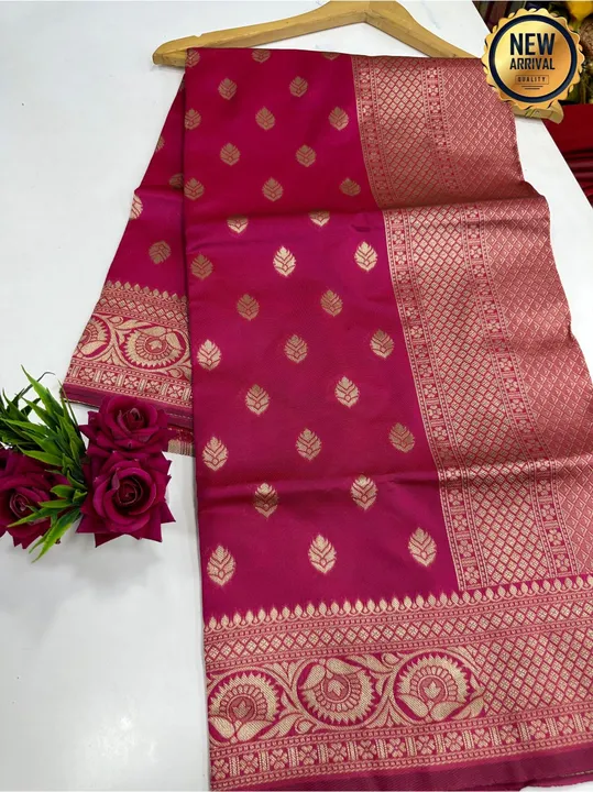Soft lichi silk saree  uploaded by RV FASHION on 6/28/2023