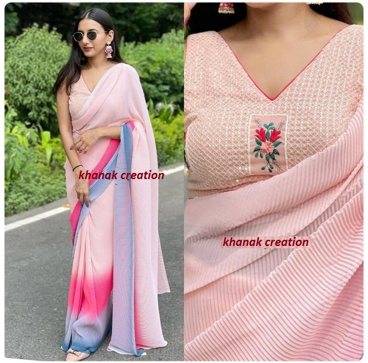 Bollywood crus saree uploaded by Shree kamdhenu textile on 6/28/2023
