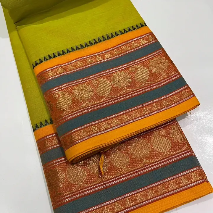 With blouse saree  uploaded by Cotton sarees on 6/28/2023