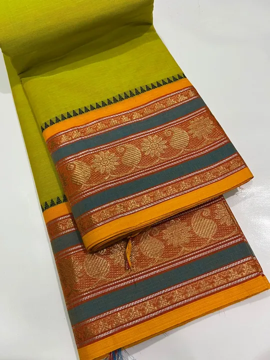 With blouse saree  uploaded by Cotton sarees on 6/28/2023