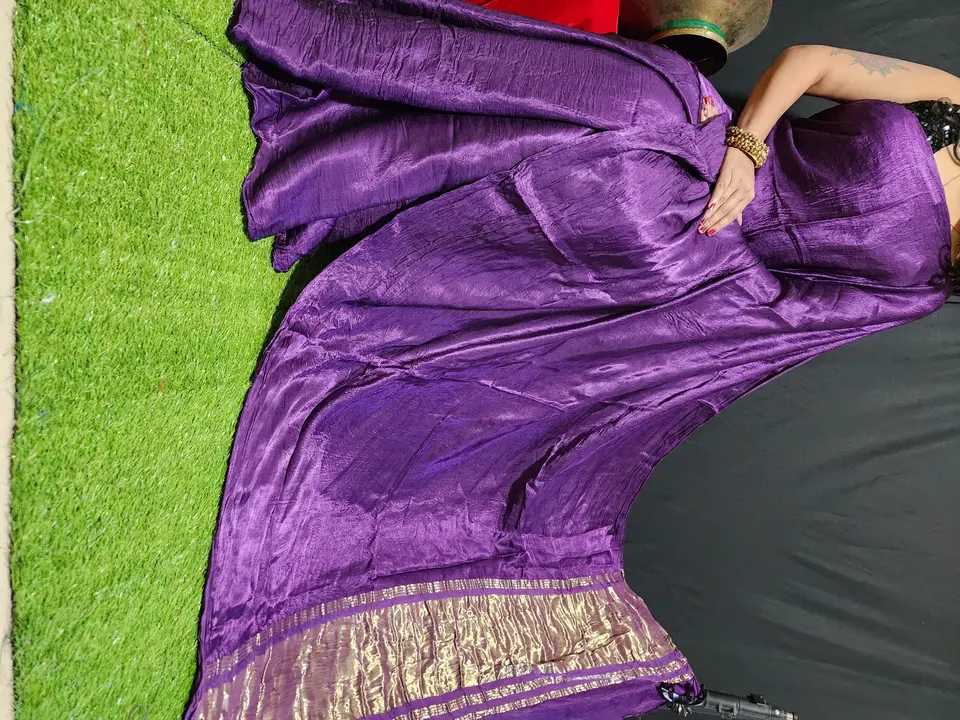 Modal silk plain colour saree  uploaded by Block print saree on 6/28/2023