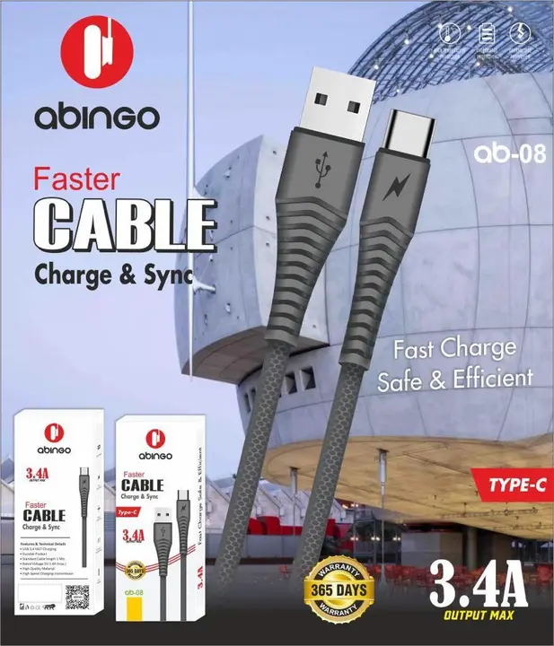 Abingo Type C Data cable  uploaded by Shopping Club India on 6/28/2023