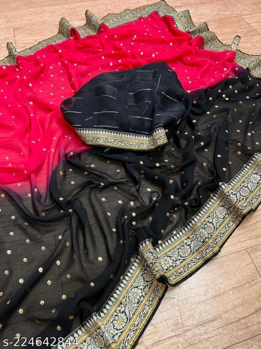 Women's party wear saree  uploaded by business on 6/28/2023