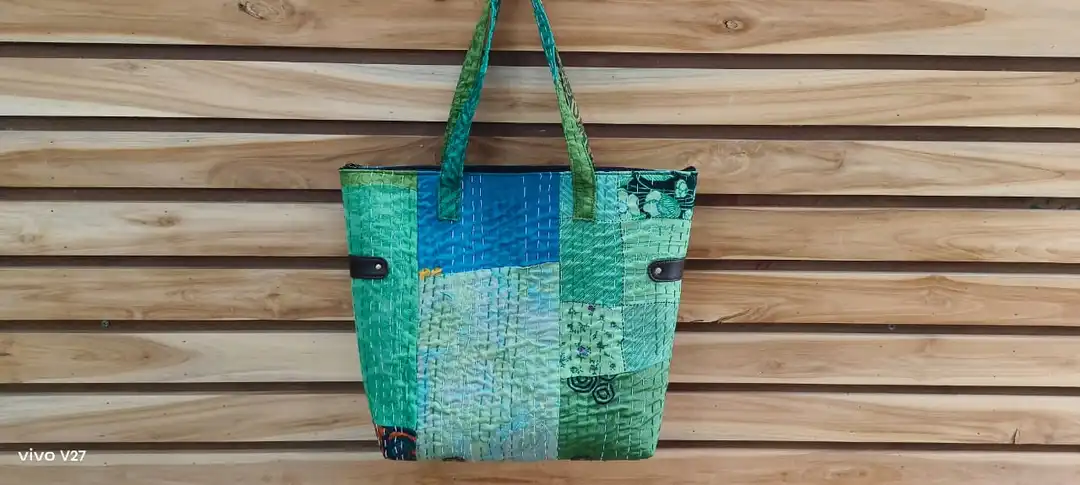 Kantha tote bag uploaded by Mankha exports  on 6/28/2023