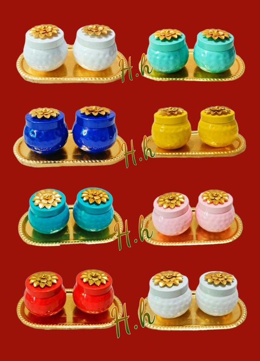 Colour jars with capsule tray collection uploaded by Hina Handicrafts on 6/28/2023