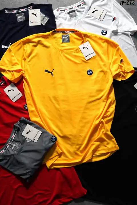 *PREMIUM QUALITY* Excellent quality with Top Finishing
Sports Round Neck Tshirt
*Puma BMW* 
Dot knit uploaded by Rhyno Sports & Fitness on 6/28/2023