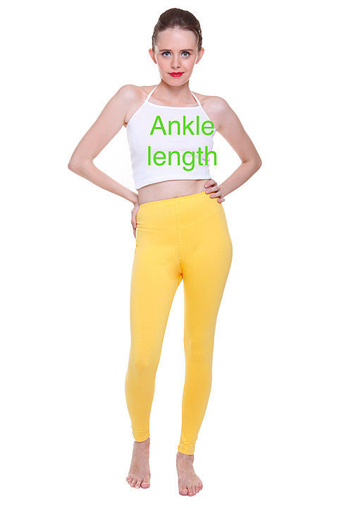 FLEXICA Women cotton Lycra Ankle length leggings uploaded by business on 7/15/2020