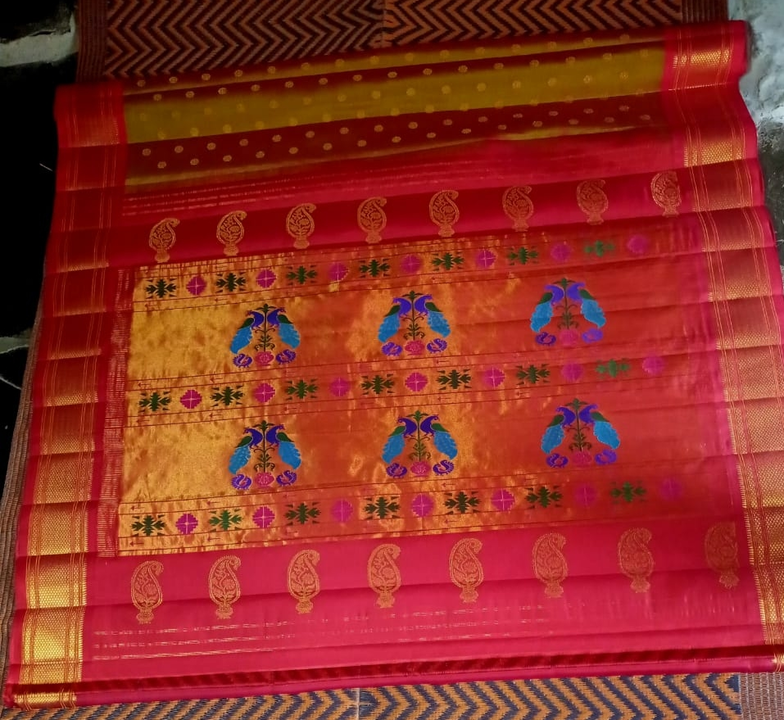 Paithani Pure Gadwal silk Saree uploaded by business on 6/28/2023