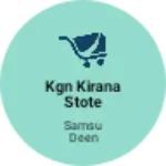 Business logo of Kgn kirana stote