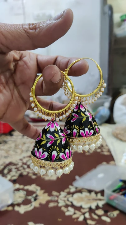 Meena earrings  uploaded by business on 6/28/2023