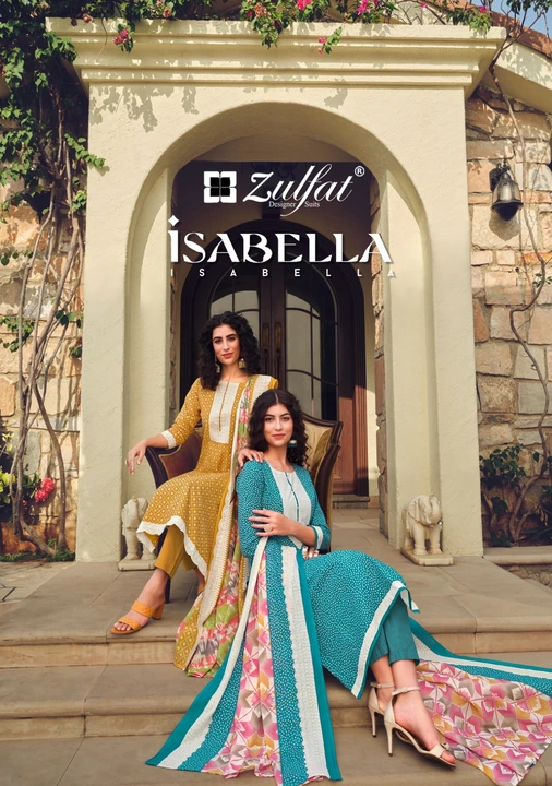Post image # ISABELLA by ZULFAT
# PURE COTTON MAL DUPATTA


 _*......Zulfat Designer Suits......*_ 

                     _presents_

                  *"ISABELLA"* 
 _...exclusive designer collection..._
                 
🔺Top: *100% Pure Cotton Exclusive Designer Print* (2.50 mtrs apx)

🔺Dupatta: *100% Pure Cotton Mal Mal Print* (2.30 mtrs apx)

🔺Bottom: *100% Pure Cotton Salwar* (3 mtrs apx)

🔺Pcs: 08

Set Price pm

Singles &amp; sets available