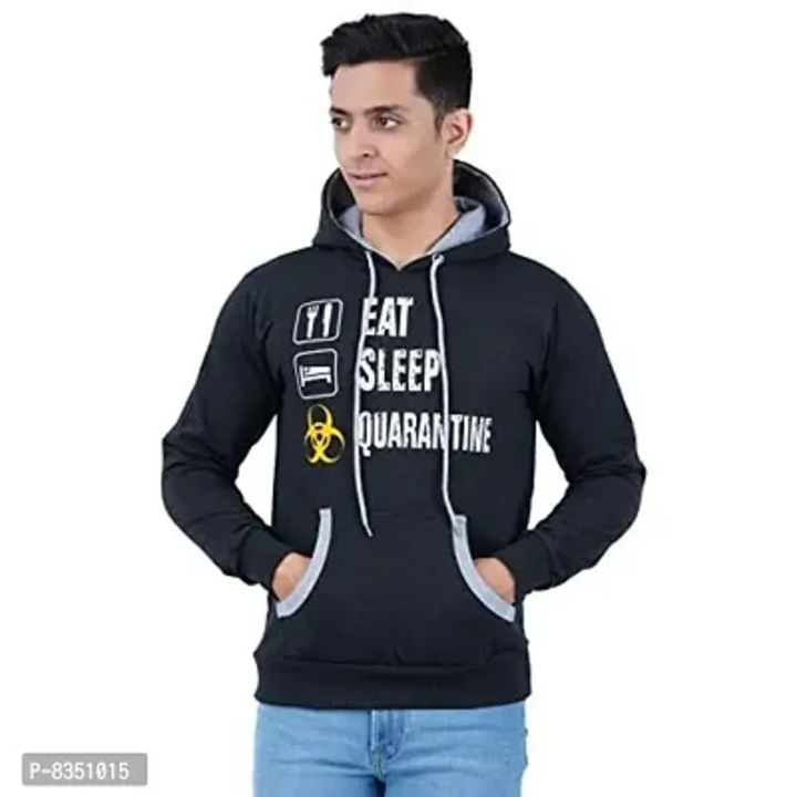 Zebu Men's Full Sleeve Cotton Blend Sweater with Hoodie and Pocket (Pack of 1). uploaded by wholsale market on 6/29/2023