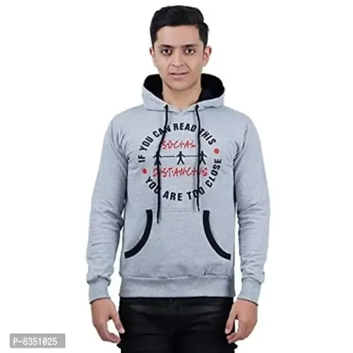 Zebu Men's Full Sleeve Cotton Blend Sweater with Hoodie and Pocket (Pack of 1). uploaded by wholsale market on 6/29/2023