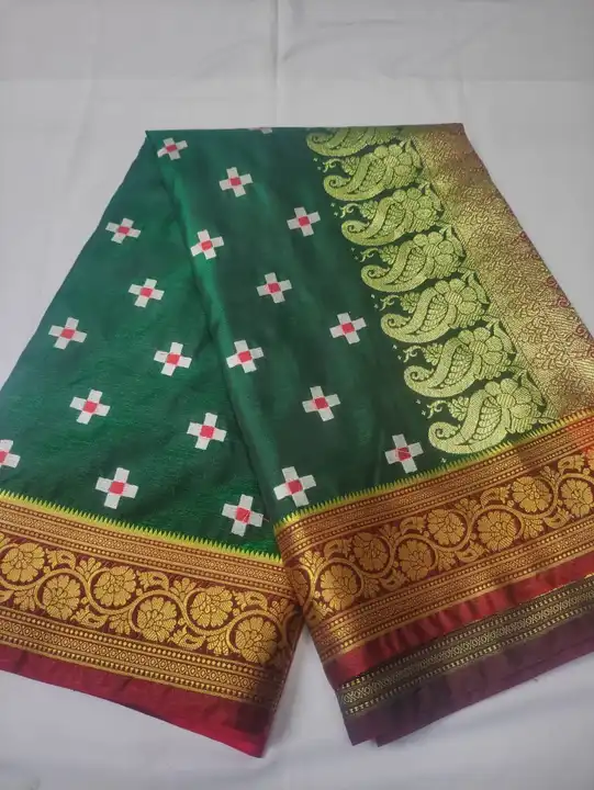 Banarasi heavy satin silk saree uploaded by Mehra Saree on 6/29/2023
