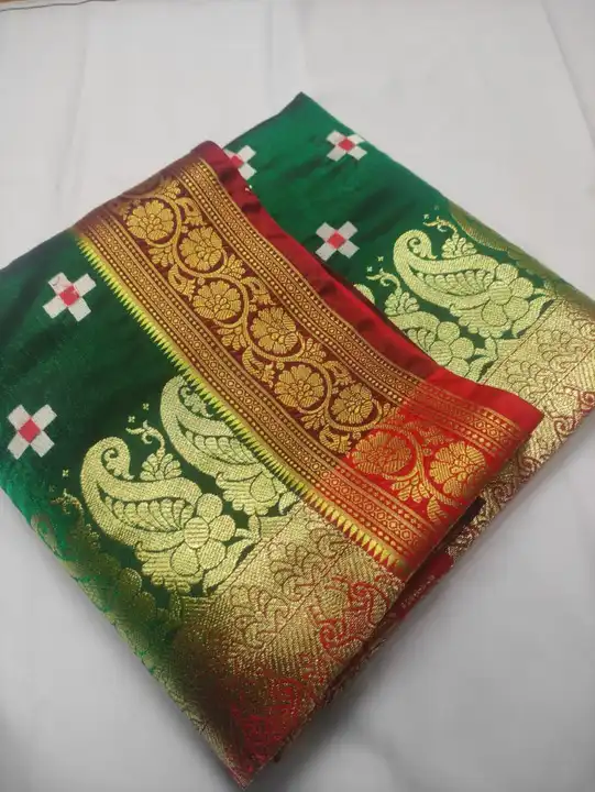 Banarasi heavy satin silk saree uploaded by business on 6/29/2023