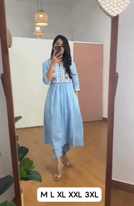 KURTA WITH PANT  uploaded by Shree shyam fashion on 6/29/2023