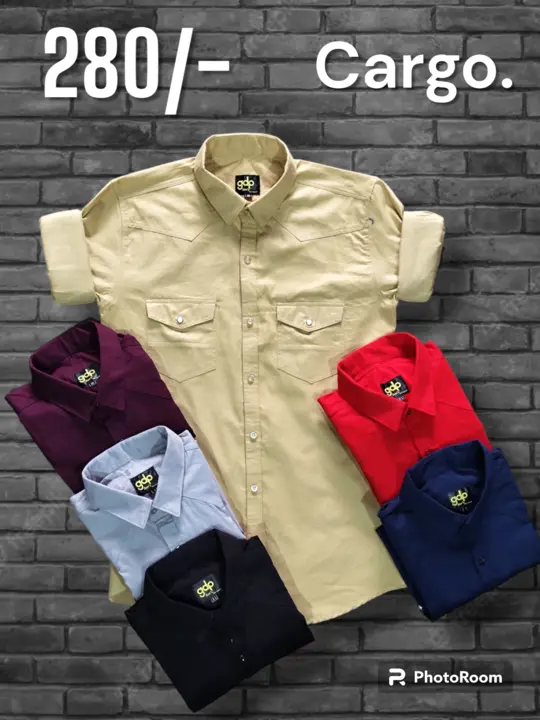 Cargo double pocket plain shirt  uploaded by Ram Apparel on 6/29/2023