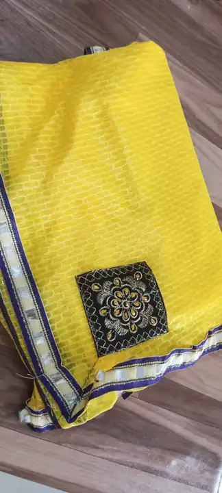Work with blouse saree uploaded by Vaishnavi textile on 6/29/2023