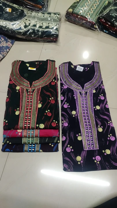 Women's wear pure cotton embratory neck work  uploaded by PAPAN GOWN CENTRE on 6/29/2023