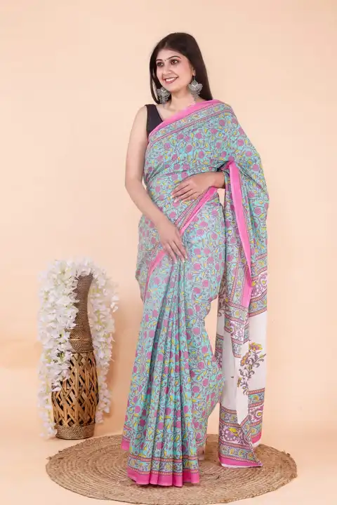 New collection of cotton saree

Cotton mulmul
Soft pure cotton mulmul *Hand* block printed saree wit uploaded by Aanvi fab on 6/29/2023