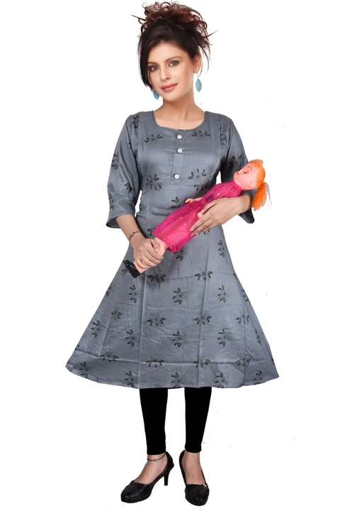 Post image A mother kurti for baby feeding, often known as a nursing kurti, is a type of clothing specifically designed for breastfeeding mothers.