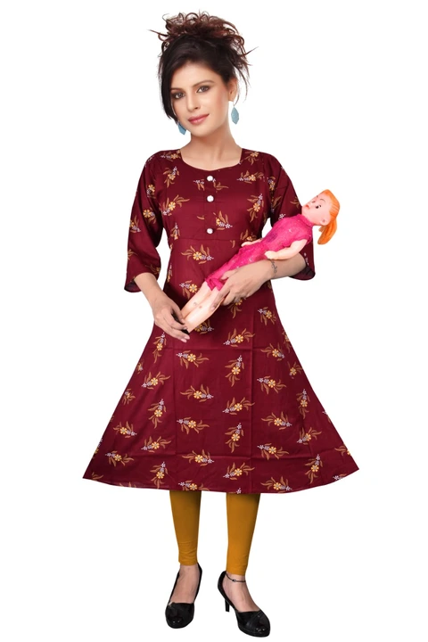 201- MOTHER KURT201- MOTHER KURTI FOR FEEDING BABY uploaded by ANSH MANUFACTURERS on 6/29/2023