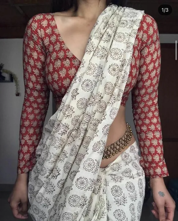 Printed saree  uploaded by RV FASHION on 6/29/2023