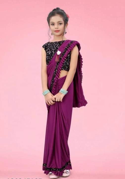 Kids Ready to to Wear Saree uploaded by Aditya impex on 6/29/2023