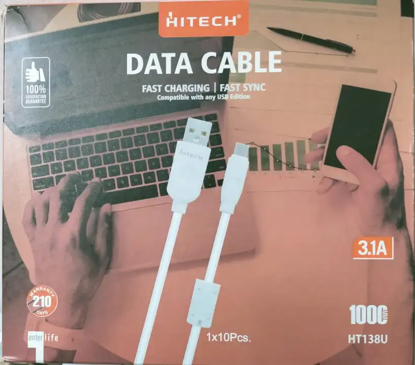 Hitech Orginal Data Cable  uploaded by Shopping Club India on 6/29/2023