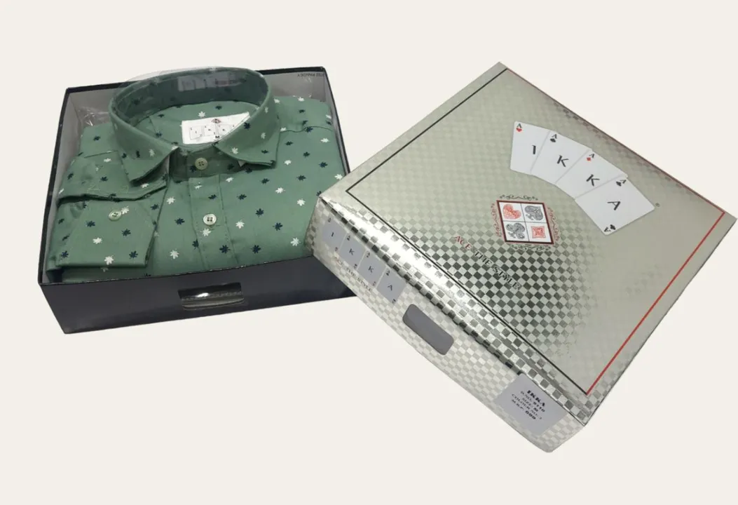 ♦️♣️1KKA♥️♠️ EXCLUSIVE BOX PACKING PRINTED SHIRTS FOR MEN uploaded by Kushal Jeans, Indore on 6/29/2023