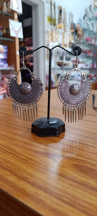 Oxidised earrings collection  uploaded by Krishna collection on 6/29/2023
