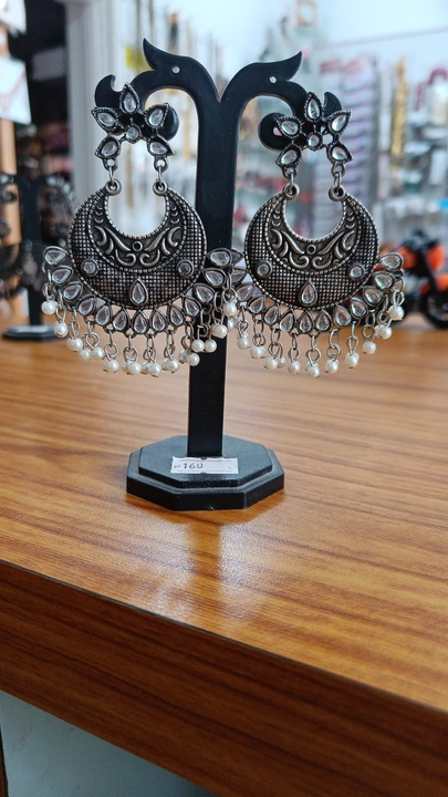 Oxidised earrings collection  uploaded by Krishna collection on 6/29/2023