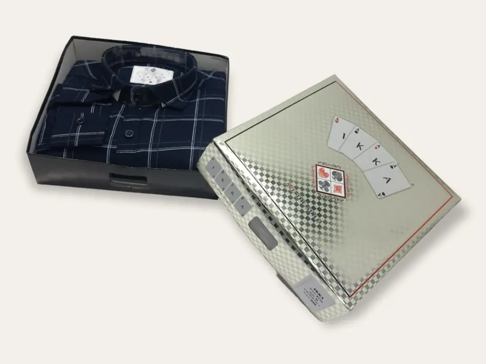 ♦️♣️1KKA♥️♠️ EXCLUSIVE BOX PACKING CHECKERED SHIRTS FOR MEN uploaded by Kushal Jeans, Indore on 6/29/2023