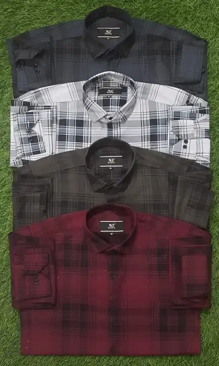 N3 mens wear heavy checks shirt uploaded by business on 6/29/2023