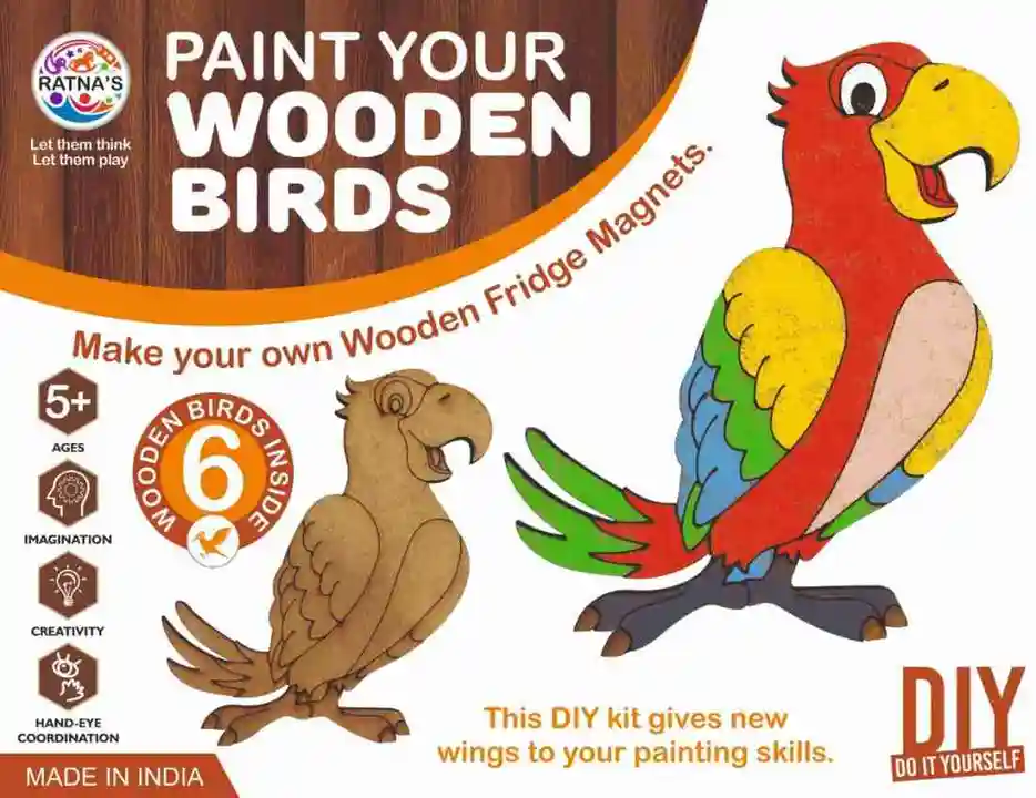 Paint your wooden birds uploaded by BHTOYS on 6/29/2023