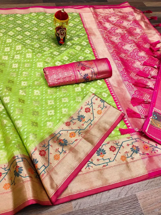 Rich pallu with allover box butii desing saree uploaded by DHANANJAY CREATIONS on 6/29/2023