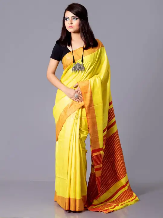 🌻 *TASAR GHICHA SAREE*

🌻 *FAB - PURE GHICHA MULBERRY MASRIZE SILK*

🌻 *LENGTH - 6.5MTR WITH BLOU uploaded by ALINA HANDLOOM  on 6/29/2023