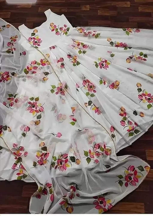 Rayon Anarkali kurti duppata set
Size: M,L,XL,XXL
Length: 53inch+
Sleeves: attached inside 
Fabric:  uploaded by Ganpati handicrafts on 6/29/2023