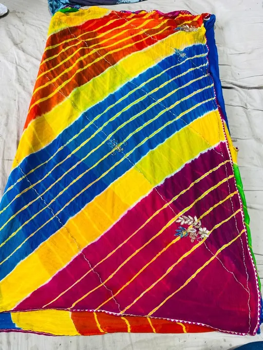 Leheriya saari multicolour  uploaded by business on 6/29/2023