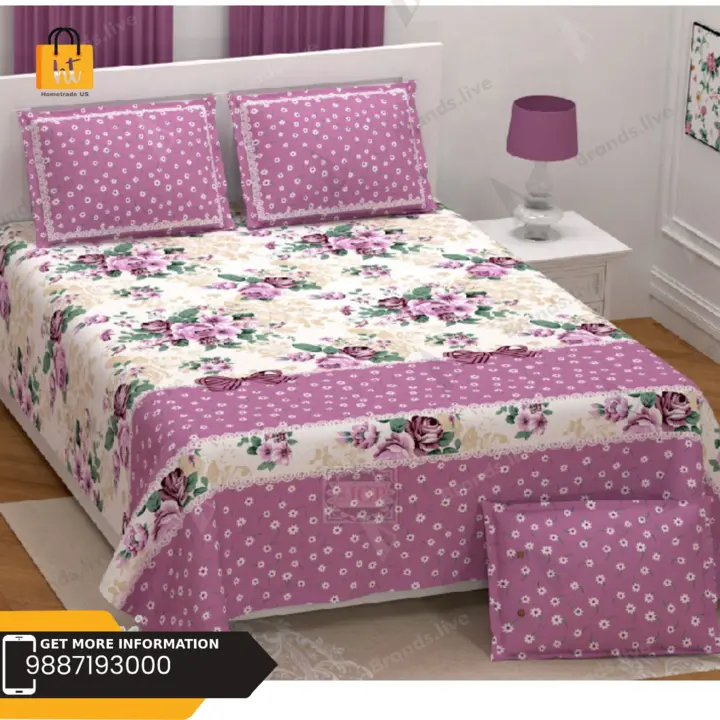 YouTube Bedsheet Adda Queen and King Size Jaipuri Printed Double Bedsheet with 2Pillow cover -701 uploaded by Bedsheet Adda on 6/29/2023