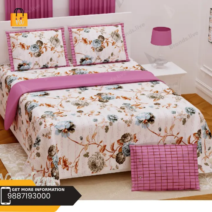 YouTube 

Bedsheet Adda Queen and King Size Jaipuri Printed Double Bedsheet with 2Pillow cover -701 uploaded by Bedsheet Adda on 6/29/2023