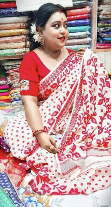 Nayantara jamdani saree uploaded by Santipur saree on 6/29/2023